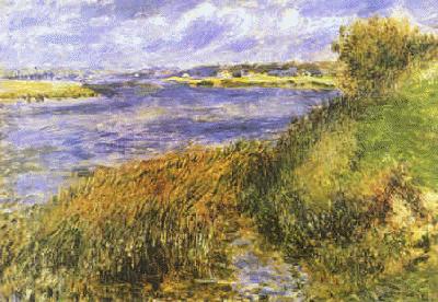 Pierre Renoir Banks of the Seine at Champrosay France oil painting art